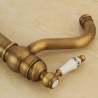 Single Hole Single Handle Antique Brushed Finish Brass Sink Faucet