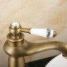 Bathroom SinkTap Single Hole Single Handle Basin Water Faucet in Antique Brushed Brass