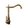 Single Hole Single Handle Antique Brushed Bathroom Sink Mixer Tap Brass Water Faucet