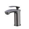 Modern Deck Mounted Single Hole Bathroom Faucet with Single Handle