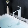 Modern Design Single Handle Single Hole Basin Faucet 11.8 Inch Bathroom Sink Faucet