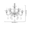 Living Room Bedroom Modern Simple Crystal Chandelier Unique Pendant Light