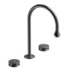 Deck Mount Laundry Faucet 2 Handle Bathroom Sink Faucet 3 Hole Vanity Sink Faucet