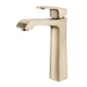 Brass Square Vessel Sink Faucet with Modern Basin Mixer Tap