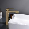 Brass Square Vessel Sink Faucet with Modern Basin Mixer Tap