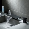 Waterfall Bathroom Sink Faucet Vanity Single Handle Basin Deck Mounted