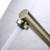 Bathroom Hot and Cold Faucet with Two-Handle Split Brass Basin Faucet