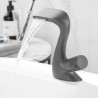 Simple Creative Swan Shape Basin Faucet Copper Washbasin Faucet