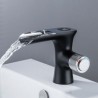 Water Power Basin Mixer Brass Temperate Display Faucet LED Digital Basin Faucet