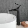 Antique Style Black Brushed Finish Basin Faucet