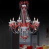 Elegant Pendant Light Bedroom Living Room European Crystal Chandelier