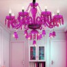 Living Room Bedroom European Crystal Chandelier Ring Bells Glass Pendant Light