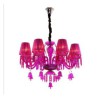 Living Room Bedroom European Crystal Chandelier Ring Bells Glass Pendant Light