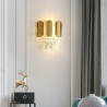 Wall Lamp Fixtures For Bedside Bedroom Living Room Modern Crystal Wall Sconce