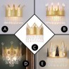 Hotel Bedroom Luxury Iron Art Crown Shape Wall Lamp