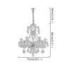 European Chandelier Ring Bells Pendant Light Bedroom Bar Crystal Ceiling Light