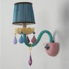 Kids Room Bedroom European Crystal Sconce Macaron Colorful Wall Light