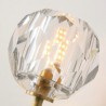 Diamond Shape Wall Sconce Brass Wall Lamp Hallway Living Room Light Nordic Crystal Wall Light