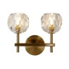 Diamond Shape Wall Sconce Brass Wall Lamp Hallway Bedside Light Nordic Crystal Wall Light