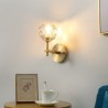 Diamond Shape Wall Sconce Brass Wall Lamp Hallway Bedside Light Nordic Crystal Wall Light