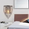 Semi-circular Wall Light with Crystal Accents