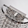 Semi-circular Wall Light with Crystal Accents