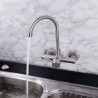 Stainless Steel Wall Mount Kitchen Mixer Tap Faucet