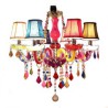 Kids Room Bar Large Colorful Crystal Chandelier European Pendant Light