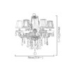 Kids Room Bar Large Colorful Crystal Chandelier European Pendant Light