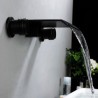 Waterfall Bathroom Sink Faucet Wall Mount Basin Tap