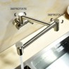 Foldable Kitchen Sink MixerTap Brushed Nickel Pot Filler Kitchen Faucet