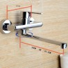 Widespread Sink Faucet Wall Mounted Kitchen Faucet Chrome