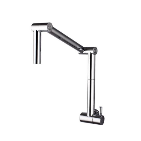 Wall Mount Chrome Pot Filler Faucet Foldable Kitchen Tap