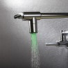 Chrome Swing-arm Wall Mount Kitchen Cold Tap LED Pot Filler Faucet