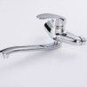 Brass Kitchen Sink Faucet Chrome Swivel Wall Mount Kitchen Faucet Wall Mounted Kitchen Faucet