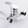 Brass Kitchen Sink Faucet Chrome Swivel Wall Mount Kitchen Faucet Wall Mounted Kitchen Faucet