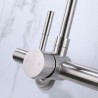 Kitchen Sink Faucet with Wall Mounted Stainless Steel Mixer Tap