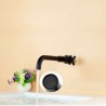 Matte Black Wall Mounted Cold Water Sink Faucet Basin Tap