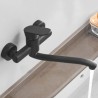 Special Wall Mount Kitchen Faucet in Matte Black