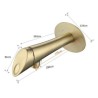 Brass Bathroom Taps Mixer Faucet Wall Mounted Basin Faucet