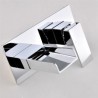 Chrome Contemporary Waterfall Basin Faucet Wall Mount Bathroom Sink Tap