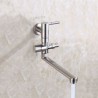 Modern Stainless Steel Swivel Kitchen Faucet with Washer Interface Cold Only