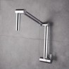 Wall Mount Chrome Pot Filler Faucet Foldable Kitchen Tap