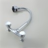 Omni-directional Chrome Kitchen Faucet Wall Mount