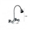 Omni-directional Chrome Kitchen Faucet Wall Mount