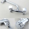 Wall Mount Kitchen Faucet in Modern Chrome