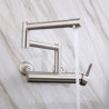 Foldable Kitchen Tap with Nickel Brushed Pot Filler Faucet