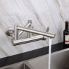 Foldable Kitchen Tap with Nickel Brushed Pot Filler Faucet