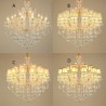 Dining Room Living Room Luxury Crystal Chandelier European Gold Pendant Light