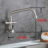 Cold Only Stainless Steel Kitchen Faucet Swivel Kitchen Tap with Washer Interface